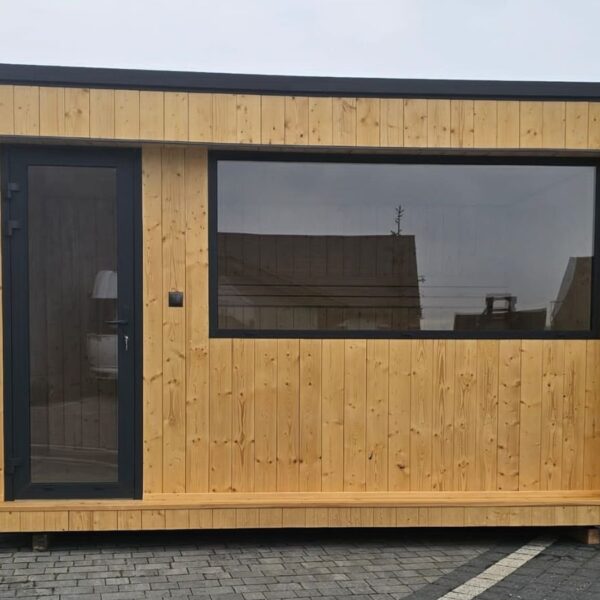 Conteneur habitable Sauna 10 m² – Bois Épicéa + Structure Acier